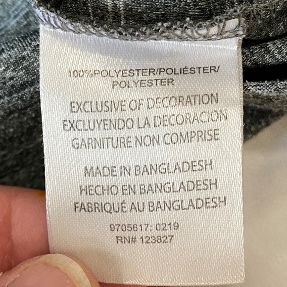 Bruno Milano Men's Gray/Black Streaked Short Sleeve Basic Casual T-shirt Size XL - Picture 5 of 11